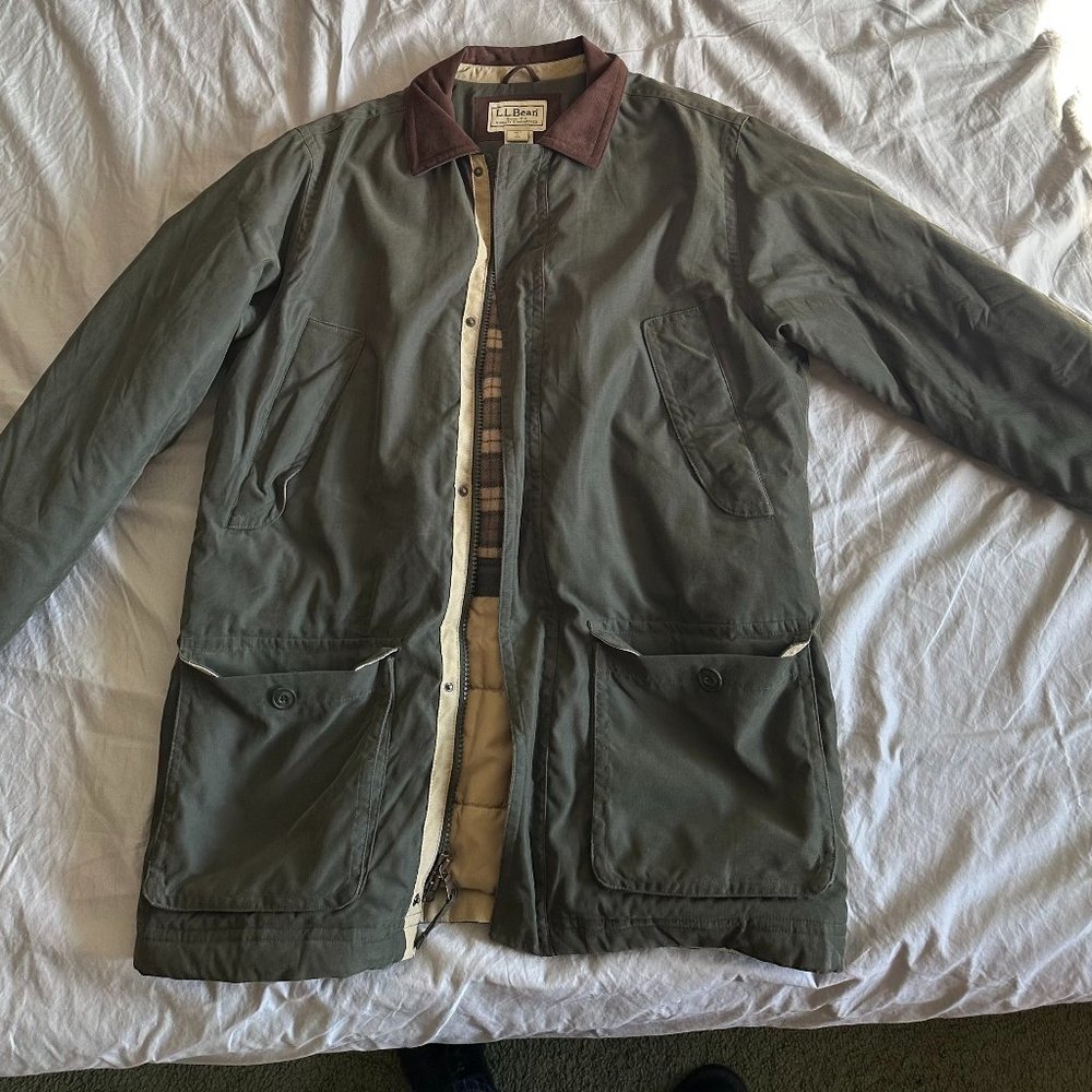 Men’s LL Bean, field jacket style, Large, with Thinsulate insulation, Like new